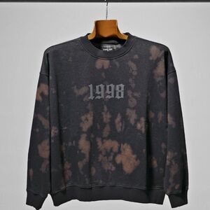 Korn 1998 Crewneck Sweatshirt (Bleached Black) - size Large